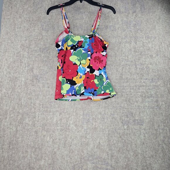 Anne Cole Collection Floral Tankini Top & Bottom Set Size 8 Swimwear - Picture 2 of 8
